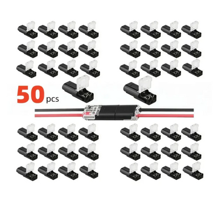 Loravian® Double-Wire Plug-in Connector Led Light Strip Connectors 2 Pin