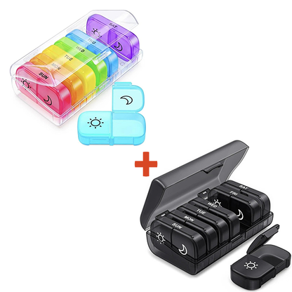 Loravian® AM PM Weekly Pill Organizer – Travel-Friendly, Large Capacity