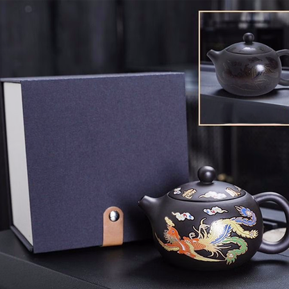 Loravian® Color-Changing Dragon & Phoenix Teapot Set