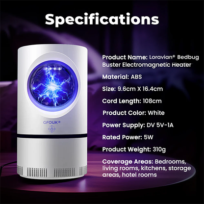 Loravian® Bedbug Buster Electromagnetic Heater