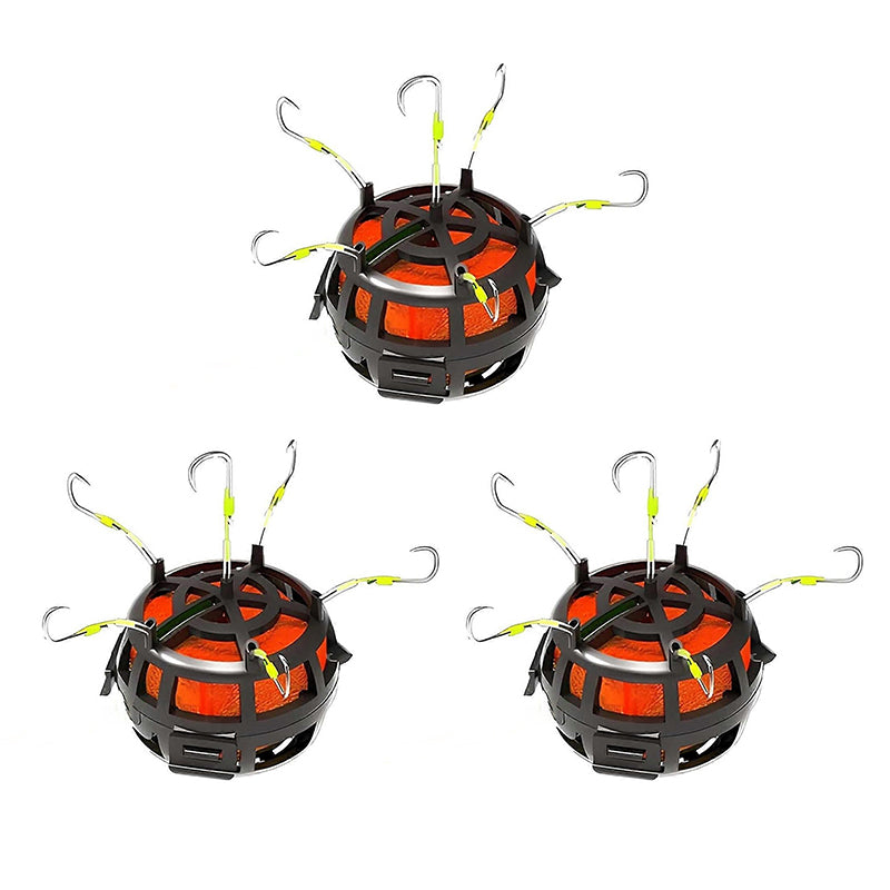 Loravian® Stealth Reverse Bottom Bait Cage Fishing Hook