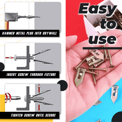 Loravian® Self-Drilling Drywall Anchors and Screws Kit