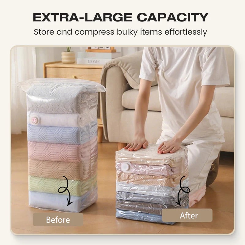 WYVCK®📦 Large-Capacity Vacuum Bags – No Pump Needed! 💨✨