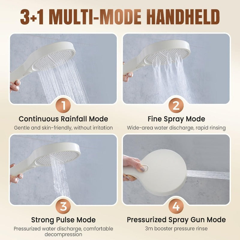Loravian® Air-Boost High-Pressure Handheld Shower Head