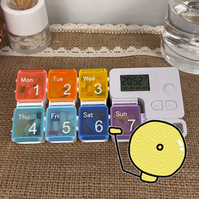 Loravian® 7 Days Pill Dispenser Organizer with Reminder Alarm