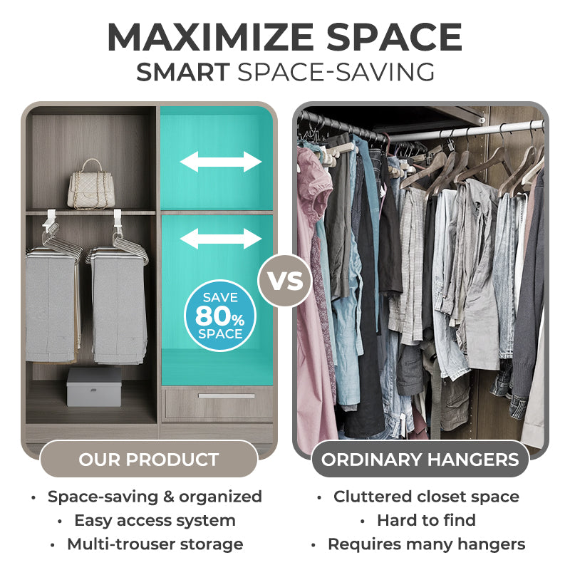 Loravian® Extendable Pull Out Trouser Hanger