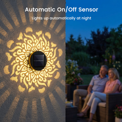 🌞 50% OFF NOW! 🌀Loravian® Solar Mandala Light – Stunning Pattern Projection, 2-in-1 Floor & Wall Design & IP65 Waterproof Auto On/Off 🌿