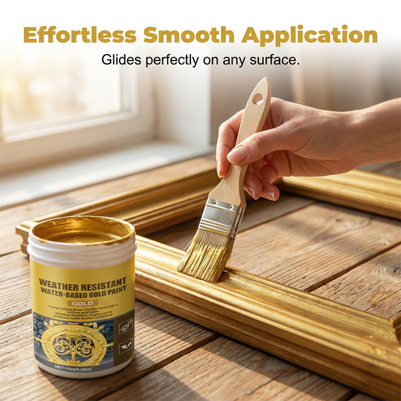 🔥While Supplies Last 40% OFF✨Loravian® Weather-Resistant, Multipurpose Water-Based Flash Gold Paint