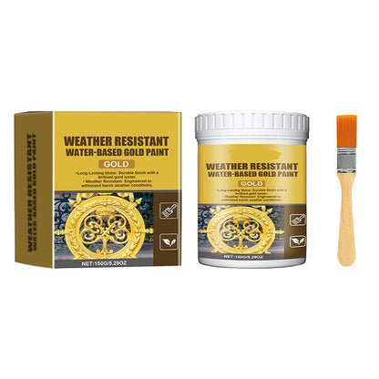 🔥While Supplies Last 40% OFF✨Loravian® Weather-Resistant, Multipurpose Water-Based Flash Gold Paint