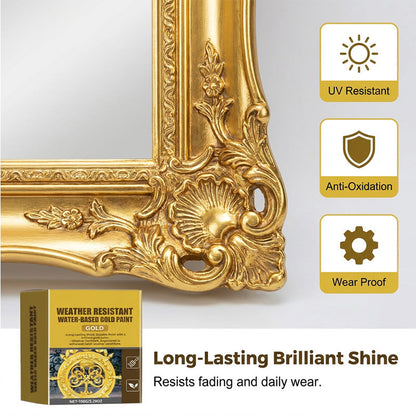 🔥While Supplies Last 40% OFF✨Loravian® Weather-Resistant, Multipurpose Water-Based Flash Gold Paint