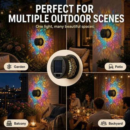 🌞 50% OFF NOW! 🌀Loravian® Solar Mandala Light – Stunning Pattern Projection, 2-in-1 Floor & Wall Design & IP65 Waterproof Auto On/Off 🌿
