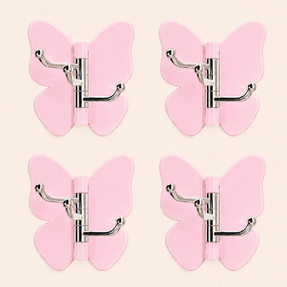 🦋 Mvpw® Rotating Butterfly Triple Hook—Adjustable for Flat Walls & Corners